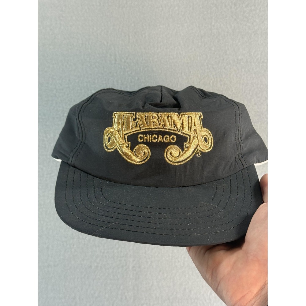 Vintage Alabama Chicago Hat Cap Snap Back Mens One Size Black USA New Year 1992
